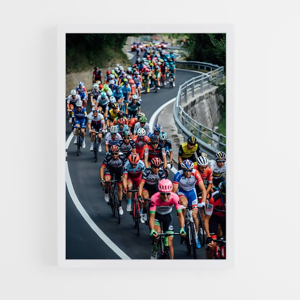 Poster Giro route – affiche Cyclisme (vue 3)
